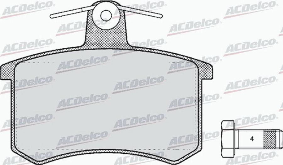 ACDelco AC625481D - Set placute frana,frana disc aaoparts.ro