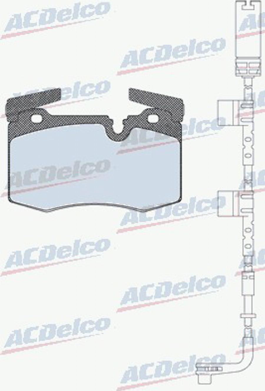 ACDelco AC0581556AD - Set placute frana,frana disc aaoparts.ro