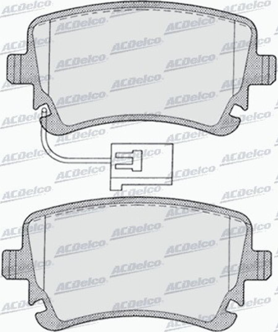 ACDelco AC0581256D - Set placute frana,frana disc aaoparts.ro