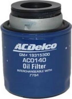 ACDelco AC0140 - Filtru ulei aaoparts.ro