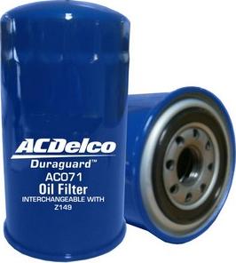 ACDelco AC071 - Filtru ulei aaoparts.ro