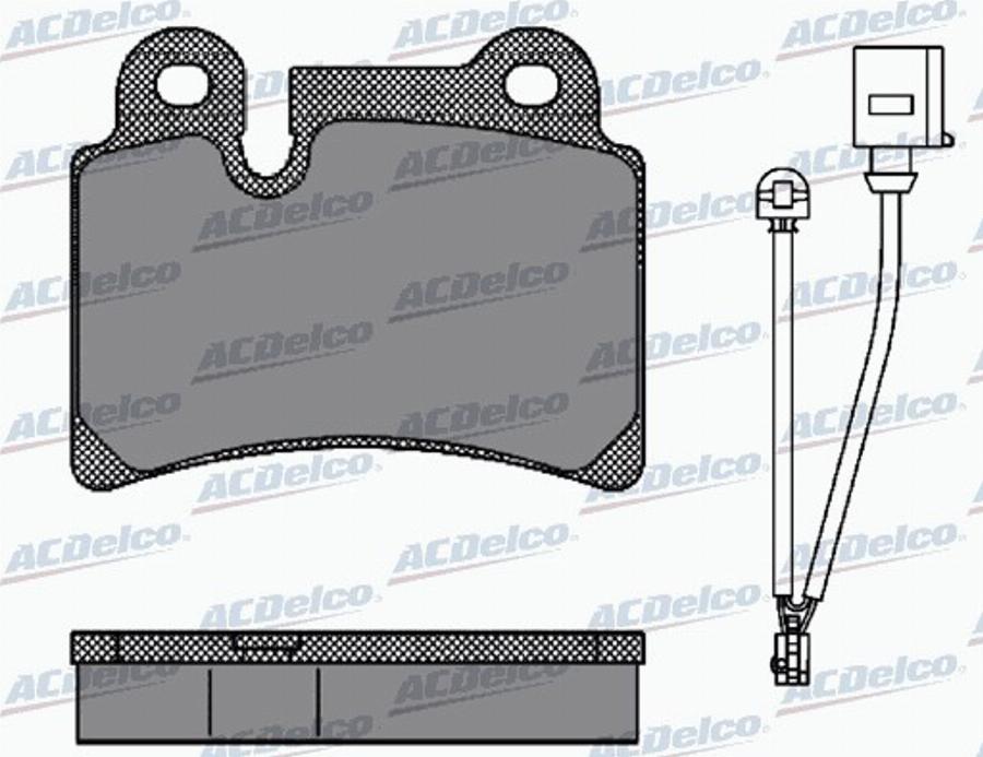 ACDelco AC871381D - Set placute frana,frana disc aaoparts.ro