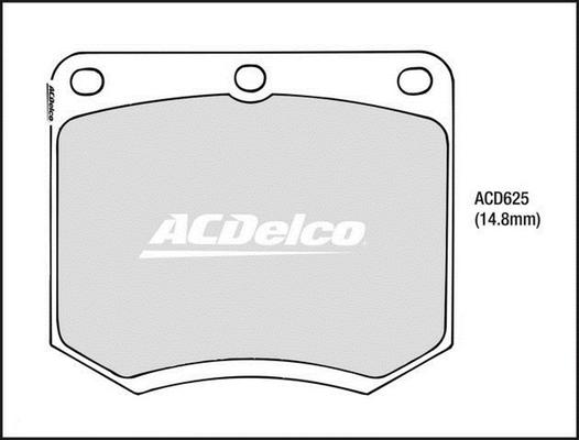 ACDelco ACD625 - Set placute frana,frana disc aaoparts.ro