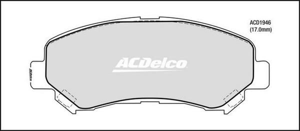 ACDelco ACD1946 - Set placute frana,frana disc aaoparts.ro