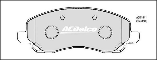 ACDelco ACD1441 - Set placute frana,frana disc aaoparts.ro
