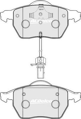 ACDelco ACD1427 - Set placute frana,frana disc aaoparts.ro