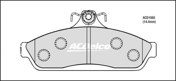 ACDelco ACD1085 - Set placute frana,frana disc aaoparts.ro