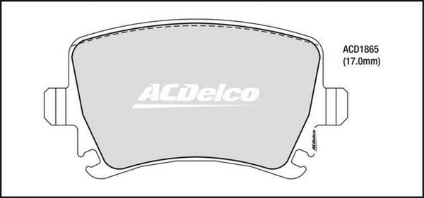 ACDelco ACD1865 - Set placute frana,frana disc aaoparts.ro