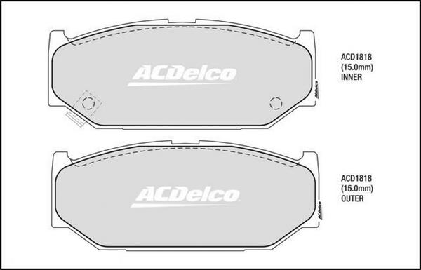 ACDelco ACD1818 - Set placute frana,frana disc aaoparts.ro