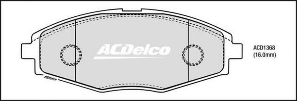 ACDelco ACD1368 - Set placute frana,frana disc aaoparts.ro