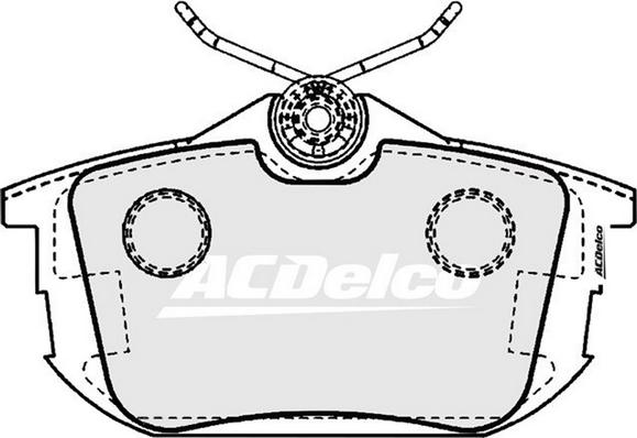ACDelco ACD1382 - Set placute frana,frana disc aaoparts.ro