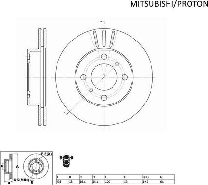 ACDelco ACDR413 - Disc frana aaoparts.ro