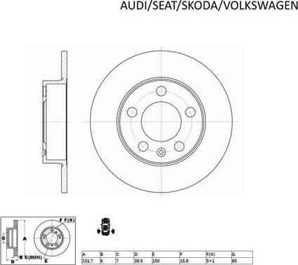 ACDelco ACDR803 - Disc frana aaoparts.ro