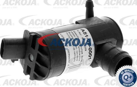 ACKOJA A51-08-0001 - Pompa de apa,spalare parbriz aaoparts.ro