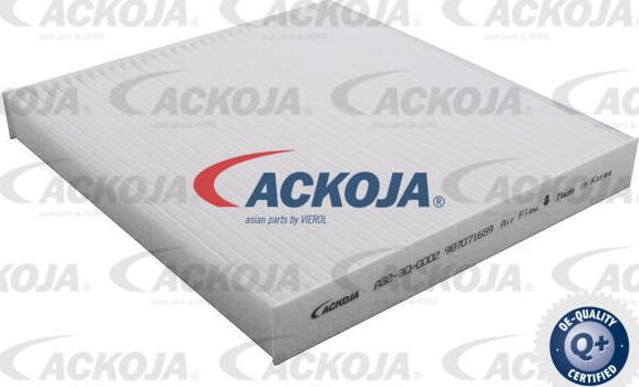 ACKOJA A32-30-0002 - Filtru, aer habitaclu aaoparts.ro
