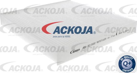 ACKOJA A26-30-0002 - Filtru, aer habitaclu aaoparts.ro