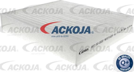 ACKOJA A37-30-0002 - Filtru, aer habitaclu aaoparts.ro
