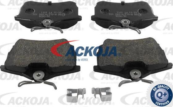 ACKOJA A26-0026 - Set placute frana,frana disc aaoparts.ro