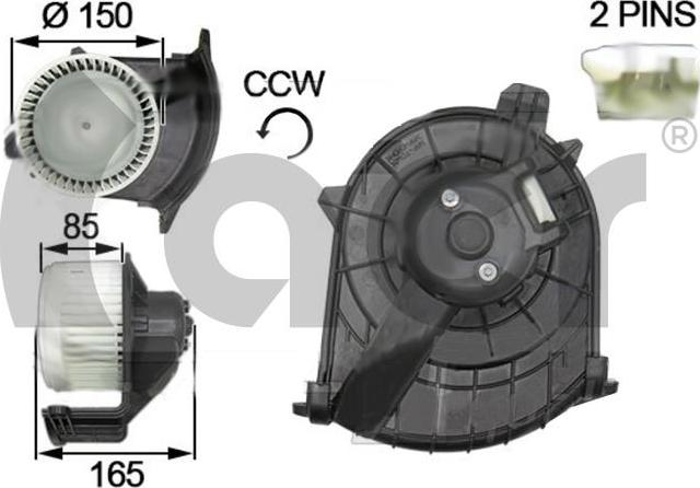 ACR 166364 - Electromotor, ventilatie interioara aaoparts.ro