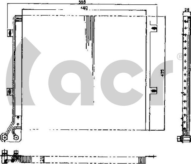 ACR 300444 - Condensator, climatizare aaoparts.ro