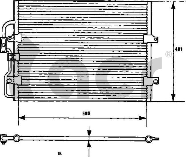 ACR 300443 - Condensator, climatizare aaoparts.ro