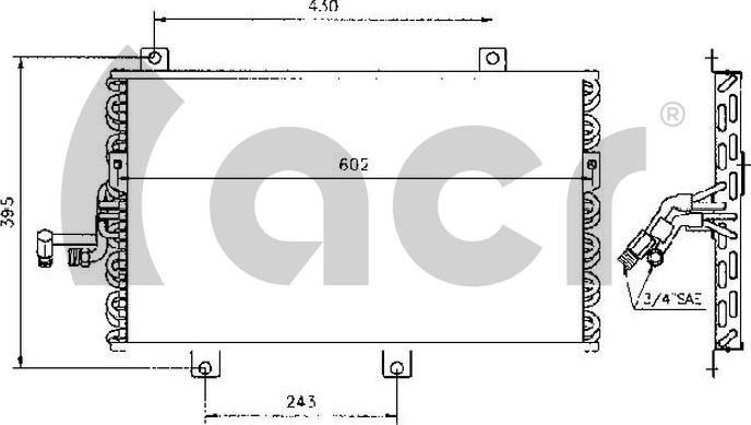 ACR 300442 - Condensator, climatizare aaoparts.ro