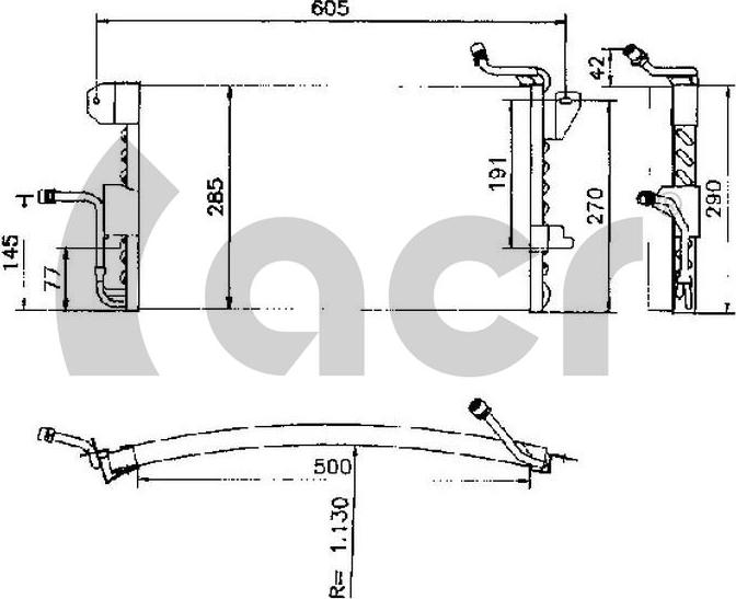 ACR 300405 - Condensator, climatizare aaoparts.ro