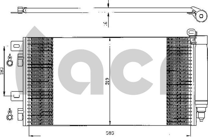 ACR 300526 - Condensator, climatizare aaoparts.ro