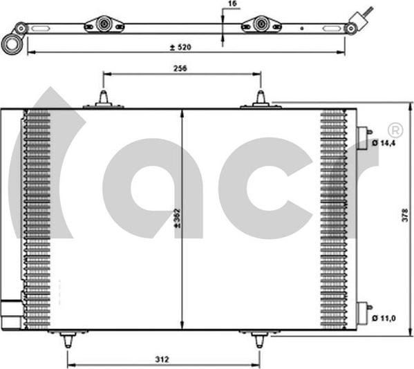 ACR 300690 - Condensator, climatizare aaoparts.ro