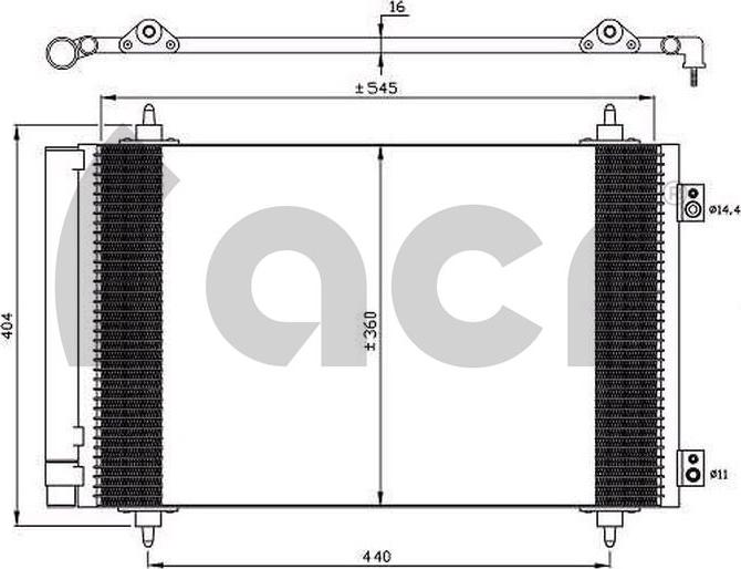 ACR 300636 - Condensator, climatizare aaoparts.ro