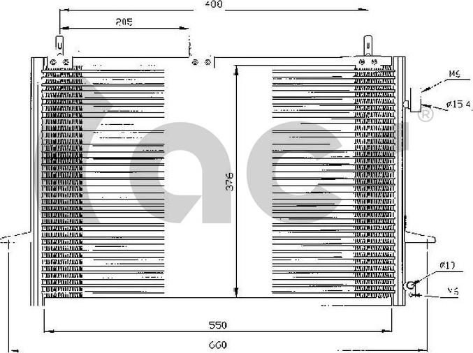 ACR 300058 - Condensator, climatizare aaoparts.ro