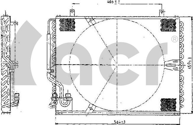 ACR 300193 - Condensator, climatizare aaoparts.ro