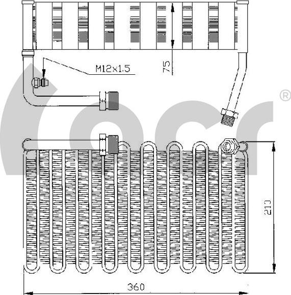 ACR 310018 - Evaporator,aer conditionat aaoparts.ro