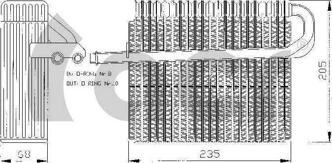 ACR 310116 - Evaporator,aer conditionat aaoparts.ro