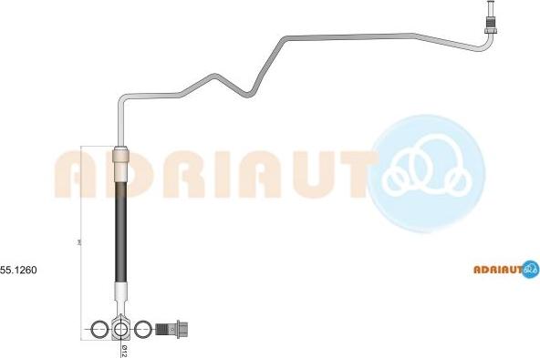 Adriauto 55.1260 - Furtun frana aaoparts.ro