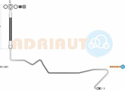Adriauto 55.1261 - Furtun frana aaoparts.ro