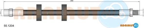 Adriauto 55.1204 - Furtun frana aaoparts.ro