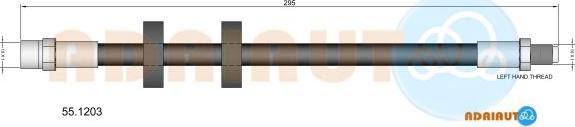 Adriauto 55.1203 - Furtun frana aaoparts.ro