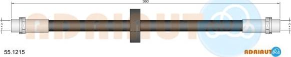Adriauto 55.1215 - Furtun frana aaoparts.ro