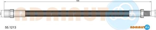 Adriauto 55.1213 - Furtun frana aaoparts.ro