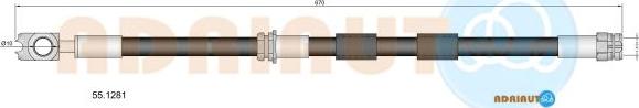 Adriauto 55.1281 - Furtun frana aaoparts.ro