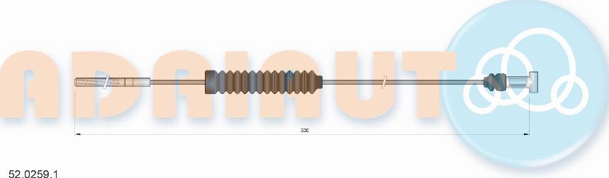 Adriauto 52.0259.1 - Cablu, frana de parcare aaoparts.ro