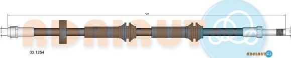 Adriauto 03.1254 - Furtun frana aaoparts.ro