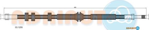 Adriauto 03.1255 - Furtun frana aaoparts.ro