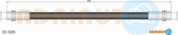Adriauto 03.1225 - Furtun frana aaoparts.ro