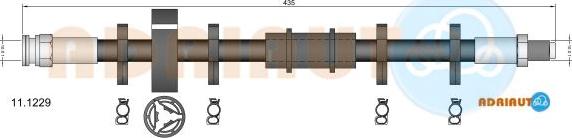 Adriauto 11.1229 - Furtun frana aaoparts.ro