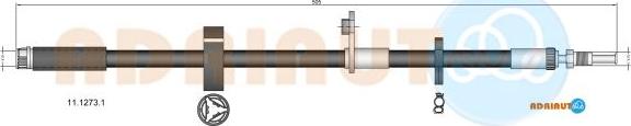 Adriauto 11.1273.1 - Furtun frana aaoparts.ro
