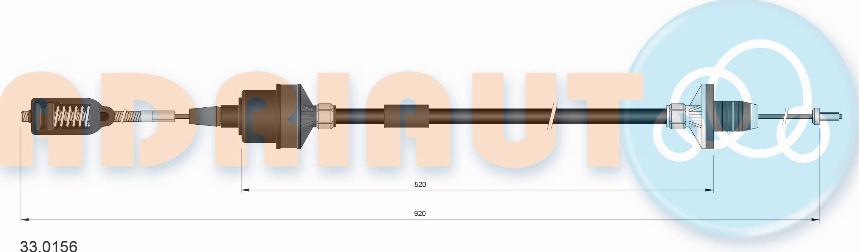 Adriauto 33.0156 - Cablu ambreiaj aaoparts.ro