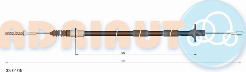 Adriauto 33.0105 - Cablu ambreiaj aaoparts.ro