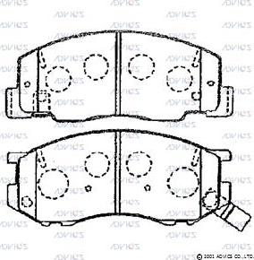 ADVICS-SEA A1N098T - Set placute frana,frana disc aaoparts.ro